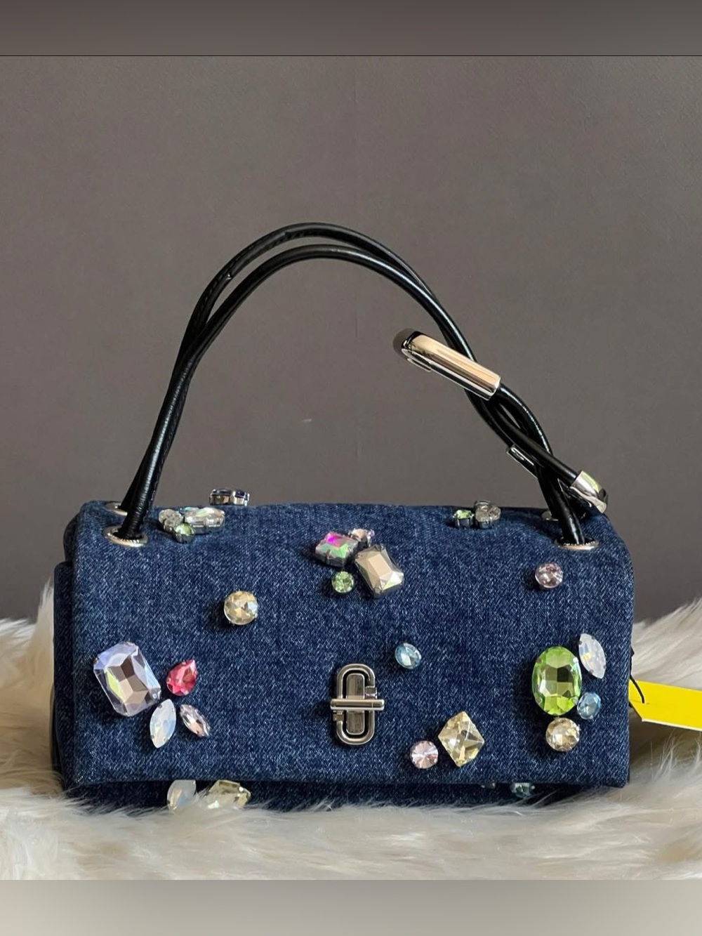 2P5HSC050H03 - Marc Jacobs The Gem Denim Mini Dual Bag
